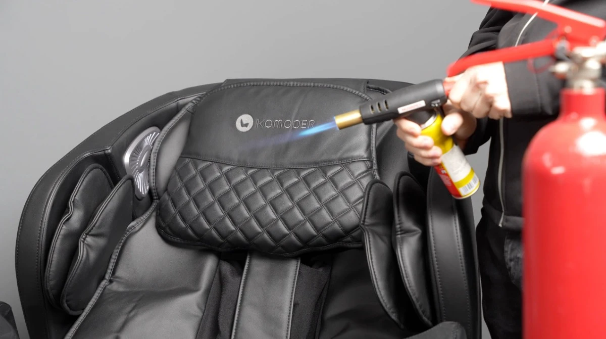 Leather Massage Chairs Fire Test